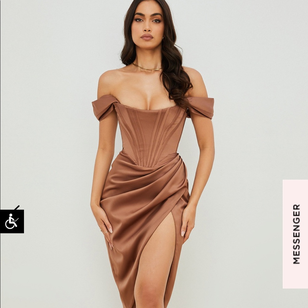 House of CB Loretta Dress Toffee S